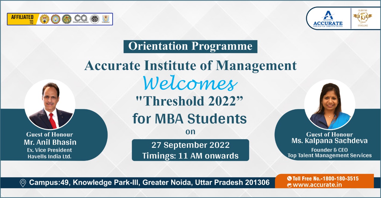 MBA Students Orientation Program - Threshold 2022